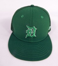 2022 Detroit Tigers Dustin Garneau #64 Game Issued Pos Used Green Hat St
