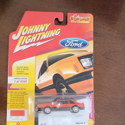 Johnny Lightning Classic Gold 1:64 1982 Ford Mustang GT Red Diecast Limited Edi 