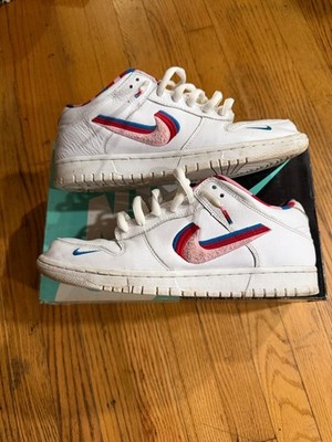 Size 8.5 - Parra x Nike Dunk OG SB QS Low White