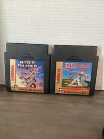 Set Of 4 TENGEN Nintendo NES Games RBI baseball, Pac-Man, Shinobi, After Burner