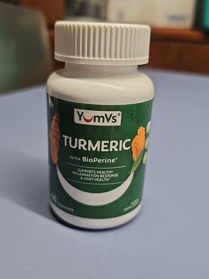 Turmeric With BioPerine , 60 Capsules, inflammation,  joint health  06/2027
