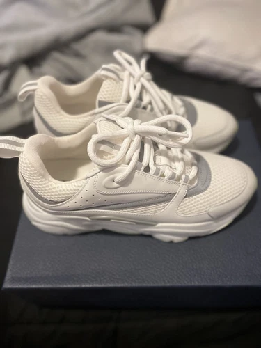 Dior B22 blanc argent vert fluo