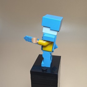Steve Diamond Armor Helmet Sword 21117 21122 Minecraft LEGO&reg; Minifigure Figure