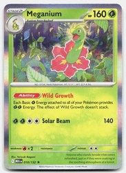 Meganium 010/132 Mega Evolution Holo Rare