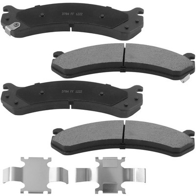Fit Hummer H2 Brake Pads Front Ceramic D784 Hardware Kit 4PCS Set 2003-2009