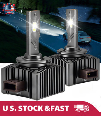 D1S D1R LED Headlight Bulbs 240W 6000K Super White HID Xenon Conversion Kit 2PCS