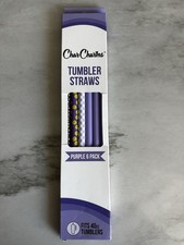 New Char Charms Tumbler Straws 6 Pack For 40 Oz Tumblers Purple
