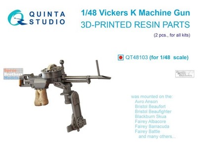 QTSQT48103 1:48 Quinta Studio Vickers K Machine Gun Set