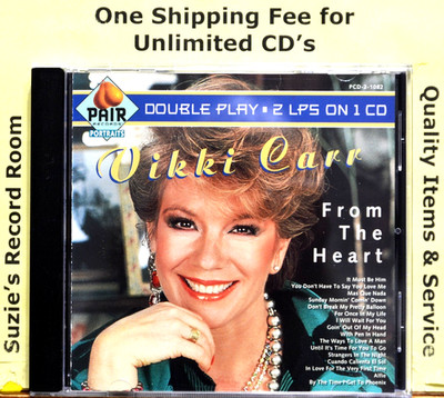 CD Vikki Carr From the Heart VG+ NICE Mas Que Nada -It Muat Be Him -HITS BEST