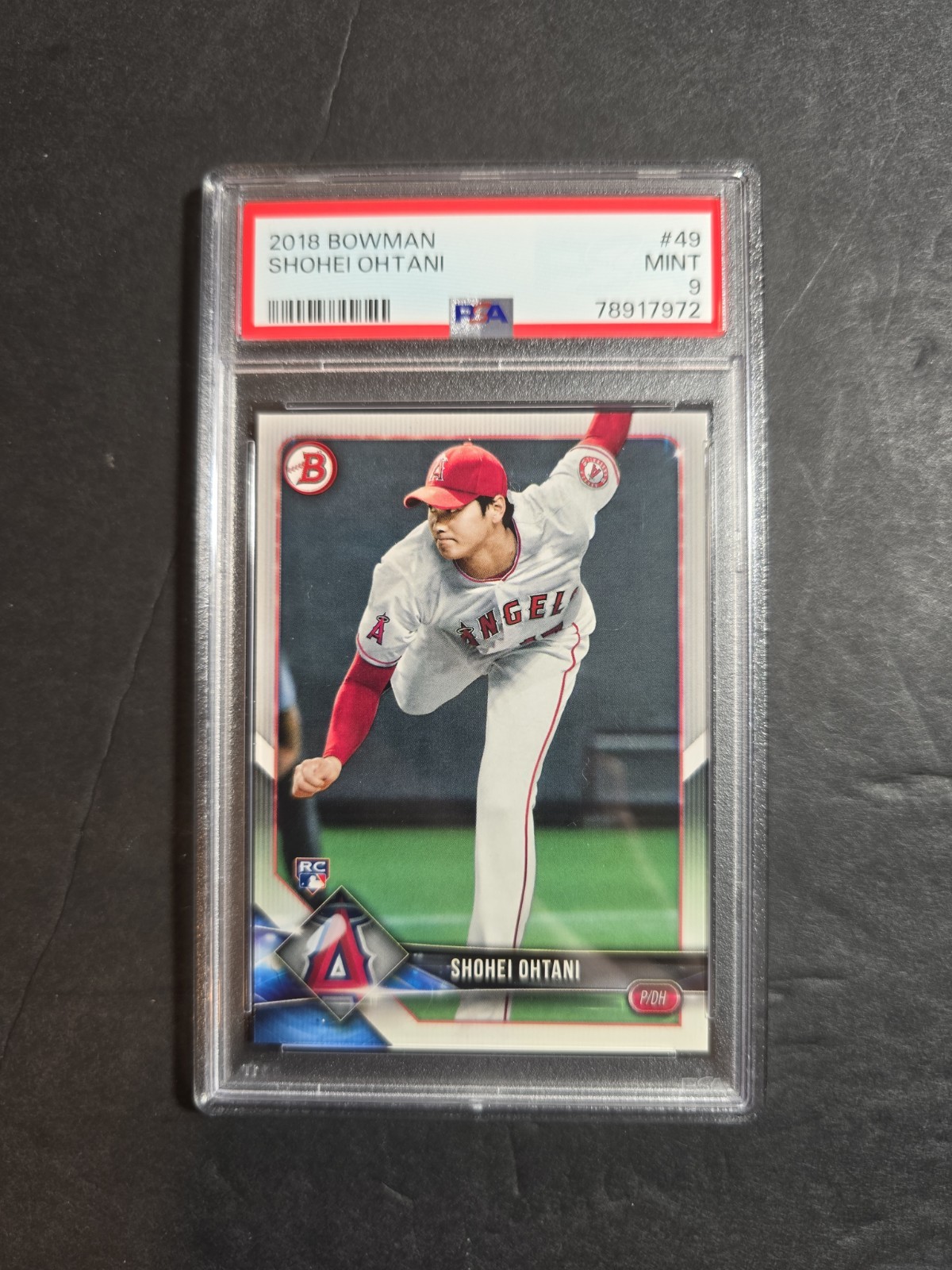 2018 Bowman - Shohei Ohtani #49 (RC) PSA 9 Free Shipping view 1