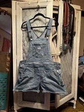 Levi Strauss  Co. Two Horse Brand Women  s Denim Short Overalls 18w