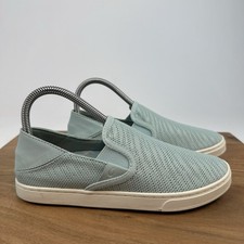New Womens Olukai Pehuea Blue Mesh Casual Comfort Slip On Sneakers Shoes 7 M