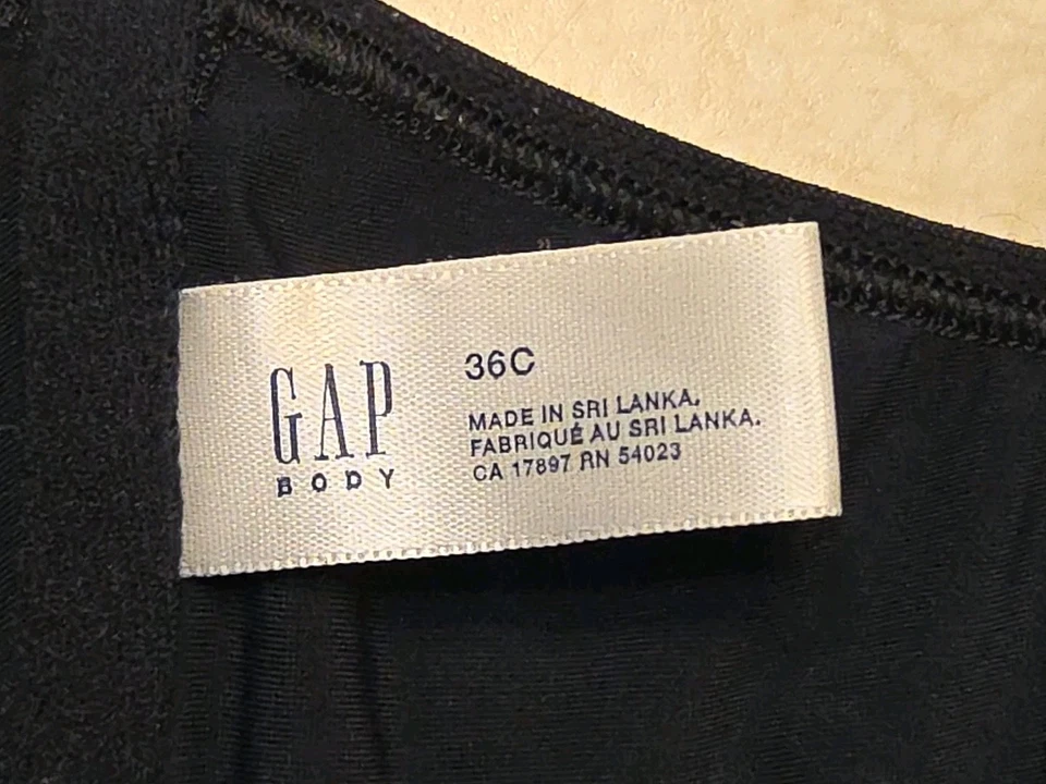 Gap Bra 36C Black Unlined Underwire - Image 4 of 4
