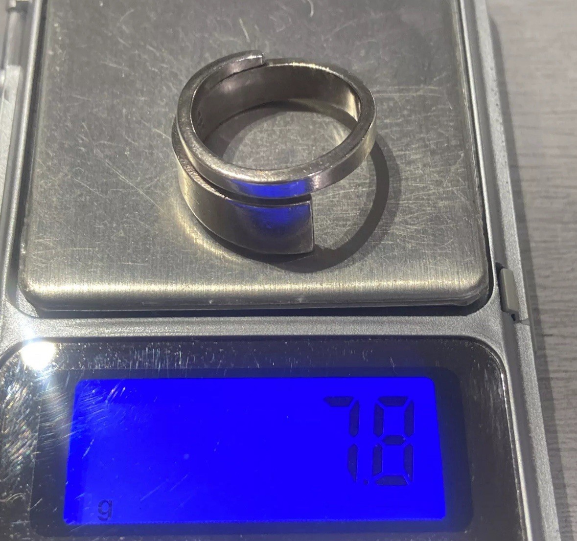 925 Sterling Silver Squared Rectangle Wrap Chunky… - image 9