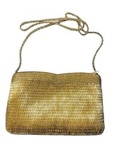 VINTAGE Walborg Beaded Evening Clutch-Best  Comp  1950s  60s Gold Bag