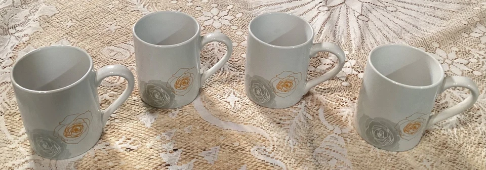 Juego de 4 tazas de café Corelle Coordinates Soliel Roses Foto 3 de 4