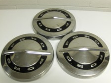 1964-1966 Ford Galaxie 500 Falcon F100 Fairlane Set Of 3 Dog Dish Hubcaps.