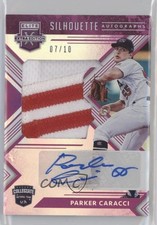 2018 Panini Elite Extra Edition Purple 7/10 Parker Caracci #UCSA-PC Auto 0b5