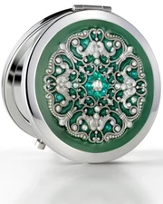 Elegant Compact Mirror for Purses Valentine's Gifts for Her Mother of Bride