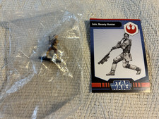 Star Wars Miniatures Game Leia Bounty Hunter Figure And Card 2009 WOTC