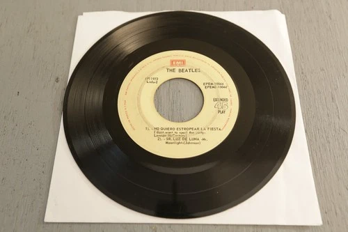 THE BEATLES Musica De Rock CAPITOL Mexico 1972 7" EP 45 RPM VG RECORD Vinyl USED