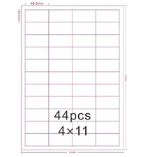 BESTeck_Amazon FBA Label 44-up Labels 48.5x25.4mm on A4 White Self Adhesive S...