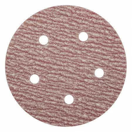 Zoro Select 05539520311 Hook-And-Loop Sanding Disc, 5" Dia, 5 Hole, Aluminum,