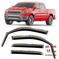 in-Channel Window Rain Guards 2019-2026 Dodge Ram 1500 Crew Cab New Body Style