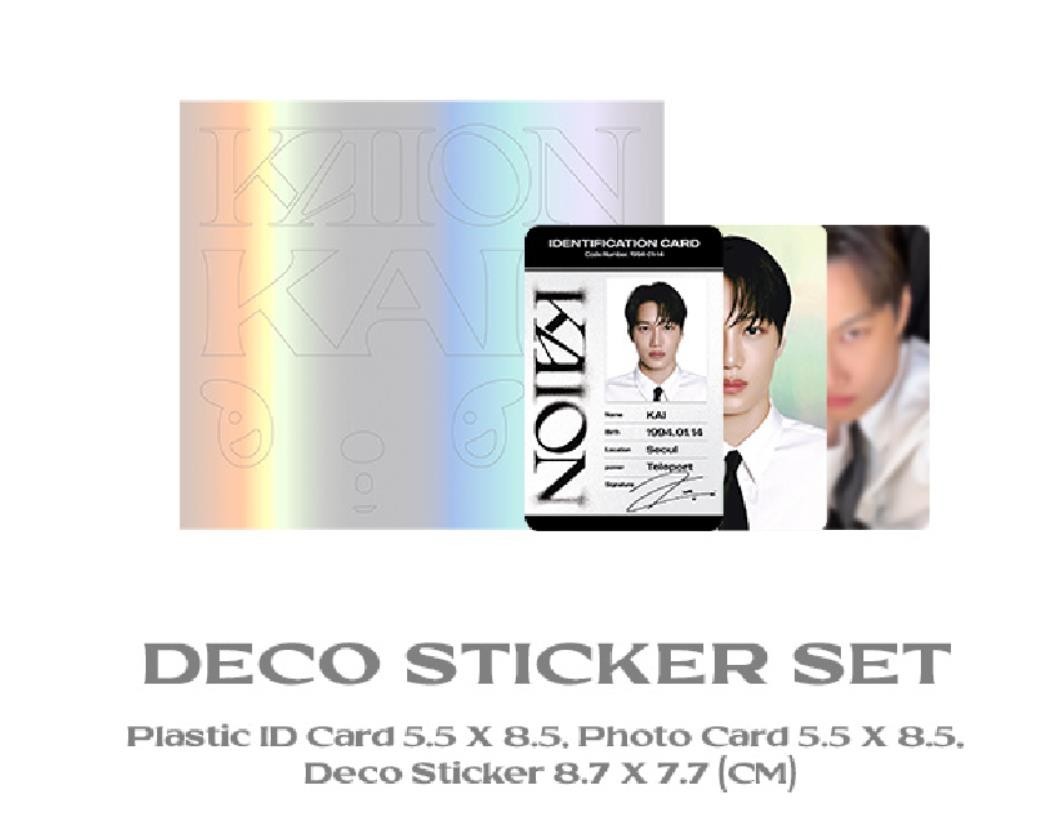 EXO カイ ジョンイン トレカ ステッカー 2025 KAI SOLO CONCERT TOUR KAION ENCORE IN SEOUL EXO MD DECO
