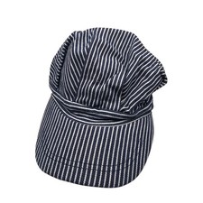 Born Products Little Kids Train Conductor Blue White Striped Hat Toddler