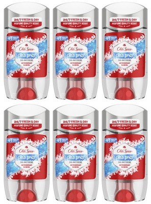 6 OLD SPICE COLD SPICE Cool Mint Antiperspirant Sticks 70ml