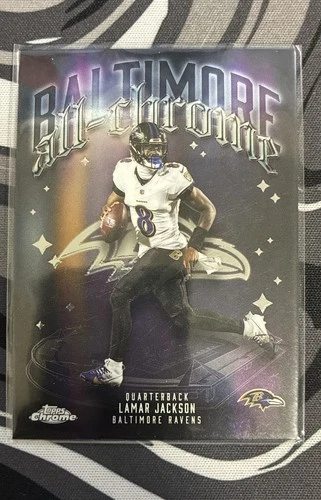 2025 Topps Chrome Lamar Jackson Base (RAW)