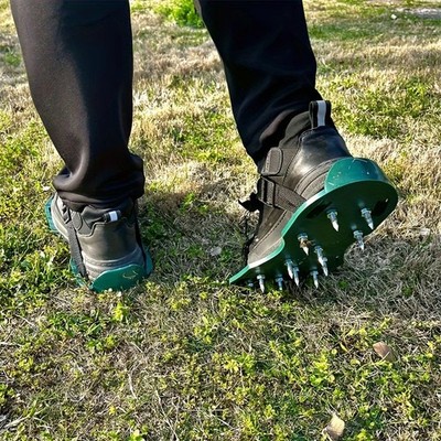 29 x 13 cm Spikes Paar Rasen Garten Gras Belüfter Belüfter Sandalen Schuhe GB