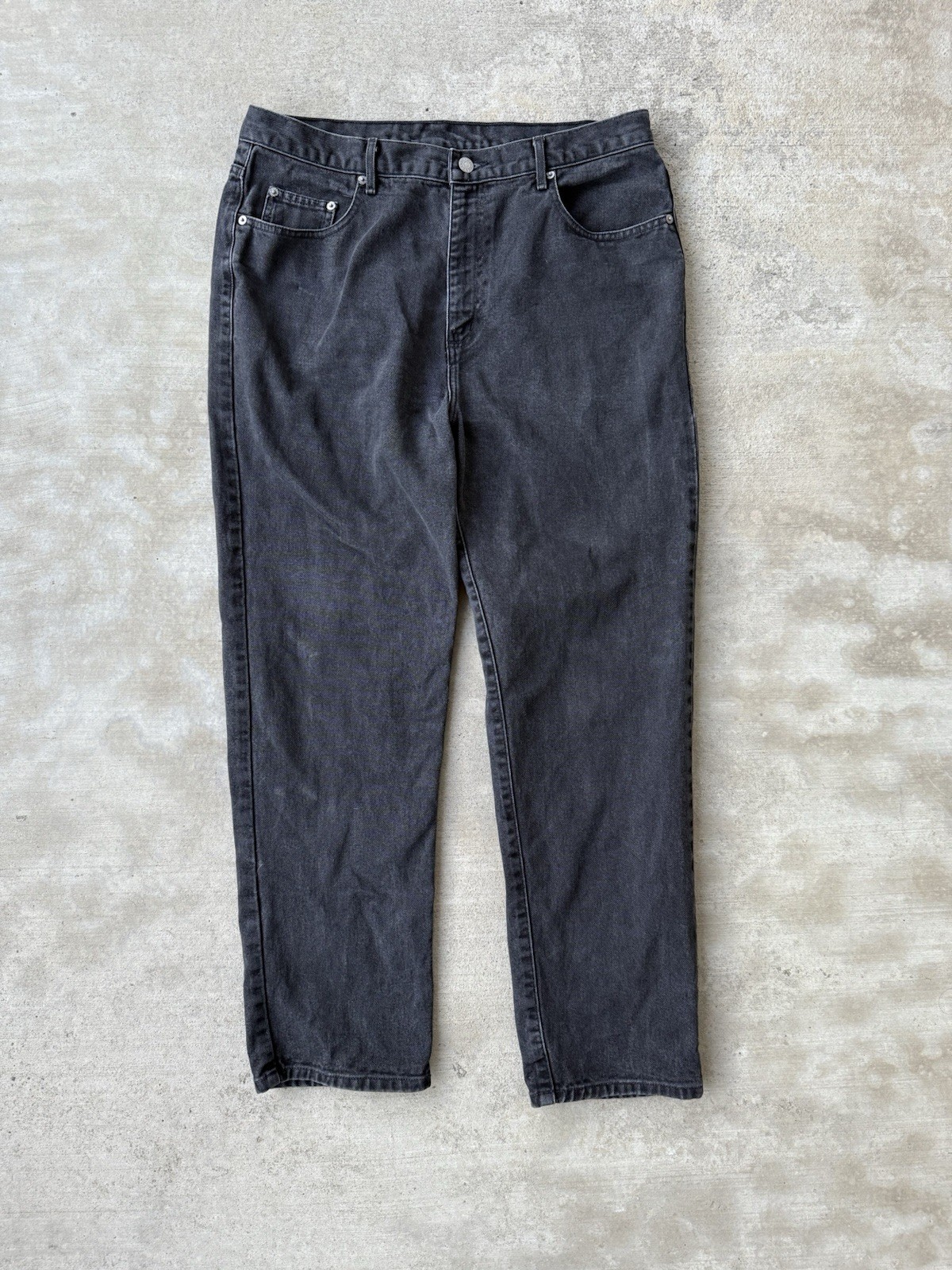 Vintage 80s Guess Black Denim Jeans Size 36”