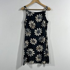 Soda Blu Vintage 90s Fairy Grunge Boho Retro Daisy Floral Mini Dress Medium y2k