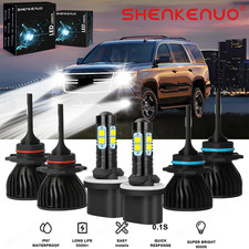 For Tahoe 2001-2006 - 6x Combo LED Headlight High Low Beam Fog Light Bulbs