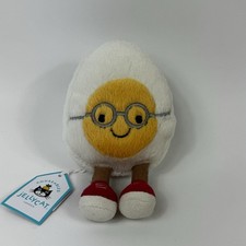 Jellycat Amuseables Boiled Egg Geek Plush Glasses NWT Retired Plush Stuffed Toy
