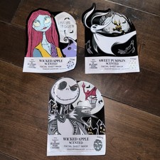 Disney Nightmare Before Xmas Sally Jack Zero Facial Sheet Mask Pumpkin Apple 3