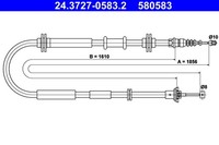 Bremsseil Seilzug Feststellbremse ATE 24.3727-0583.2 FüR Fiat Tipo 357HXN1A 357