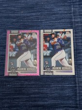 2026 Topps Series 1 Baseball #55 Warming Bernabel RC Pink Holo Foil + Base