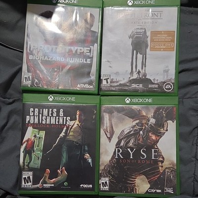 Microsoft Xbox One 4-Game Lot: Battlefront Ultimate, Prototype, Ryse, Sherlock