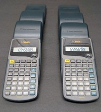  Lot of 8 Texas Instruments TI-30XA Calculators with Covers TESTED  WORKING