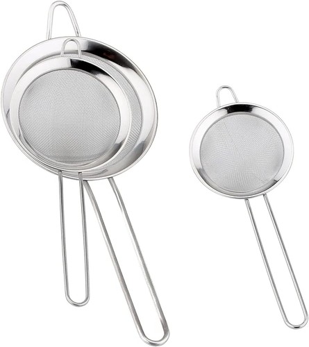 Multifunctional Stainless Steel Filter Spoon, 3-Piece Fine Mesh Milter, Stain...