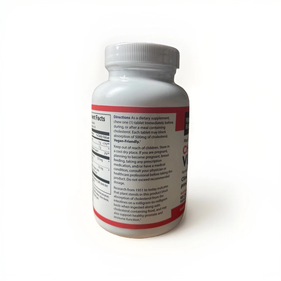 Vibrant Health Cholesterol Vibrance, 60 Chewable Wafers (shelf Wear) exp 12/2025 - Image 2 of 4