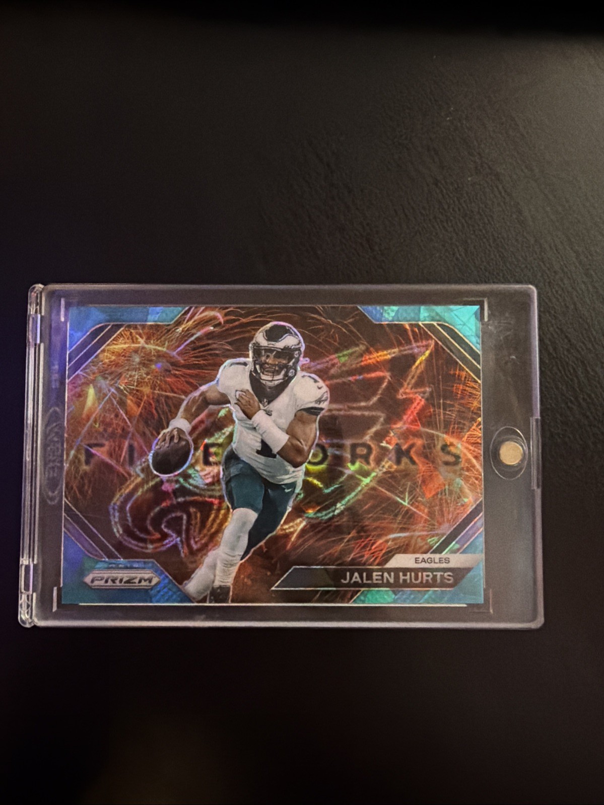 2023 Panini Prizm Jalen Hurts Blue Ice Fireworks /99