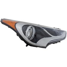 Passenger Side Headlight For Hyundai Veloster 2012-2017 Halogen with Bulb(s)