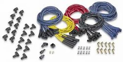 Moroso 73231 Universal Black Spiral Core Spark Plug Wire Set 90 Plug Boots