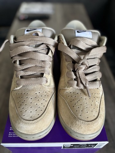 Größe 9 – Nike SB Dunk Low Pro B Parachute Beige Braun HJ0367-200 Herren NEU - Bild 3 von 8