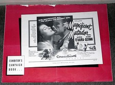 THE MAGNIFICENT MATADOR pressbook MAUREEN O'HARA/BUDD BOETTICHER/BULLFIGHTING
