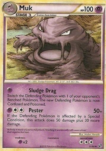Pokemon - Muk - 31/90 - Uncommon - HS Undaunted - NM